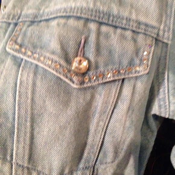 ❤️Christine  Alexander Swarovski  Denim Jacket - Picture 5 of 8